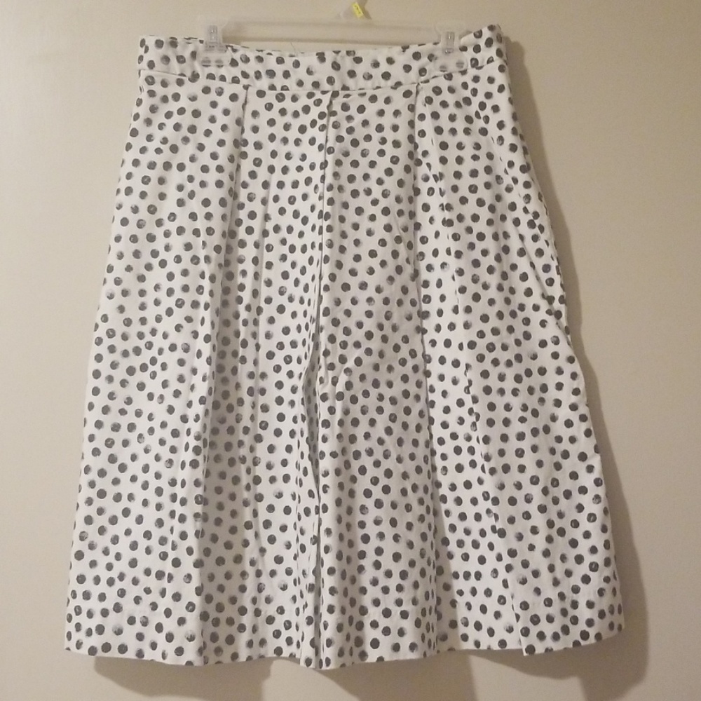 WHOWHATWEAR POLKADOT A LINE SKIRT